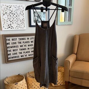 FP Movement by Free People Charcoal Hot Shot Shorts Onesie